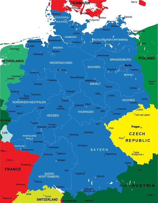 خريطة ألمانيا