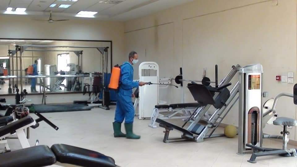 أعمال الصيانة والتعقيم في المقاولون (1)