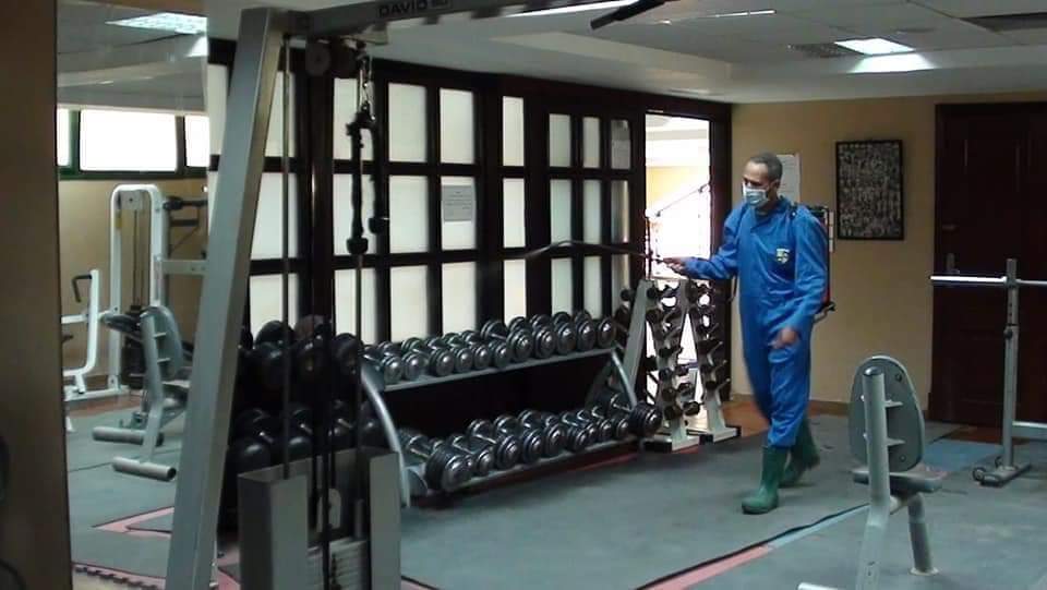 أعمال الصيانة والتعقيم في المقاولون (3)