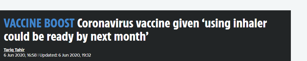 اللقاح سيكون جاهزا الشهر المقبل