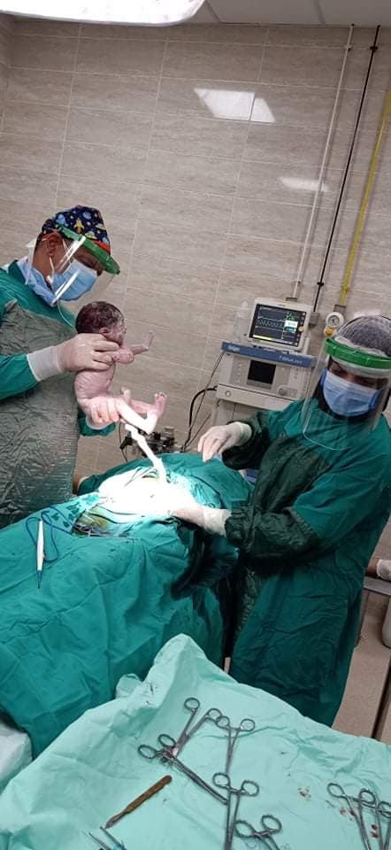 مستشفى الأقصر العام تشهد ثانى ولادة قيصرية لسيدة مصابة بفيروس كورونا