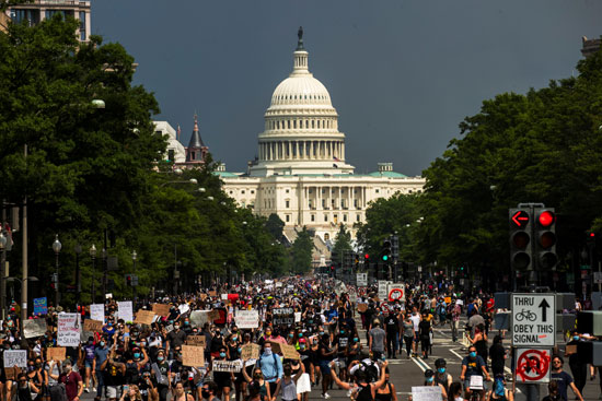 احتجاجات فى واشنطن