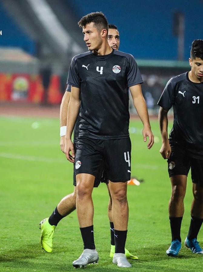 أسامة جلال فى مران المنتخب