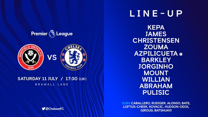 تشكيل تشيلسي ضد شيفيلد