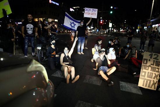 مظاهرات فى اسرائيل للتنديد بالازمة الاقتصادية