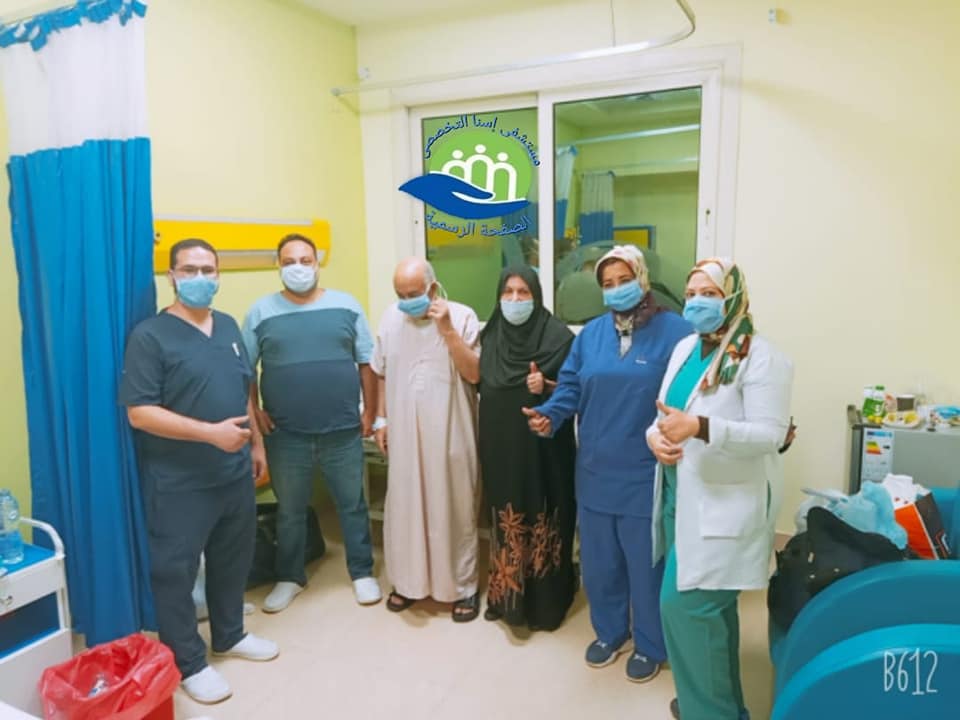 خروج 14 حالة شفاء من فيروس كورونا بمستشفى إسنا للحجر الصحى (4)