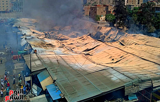 حريق سوق توشكى (2)
