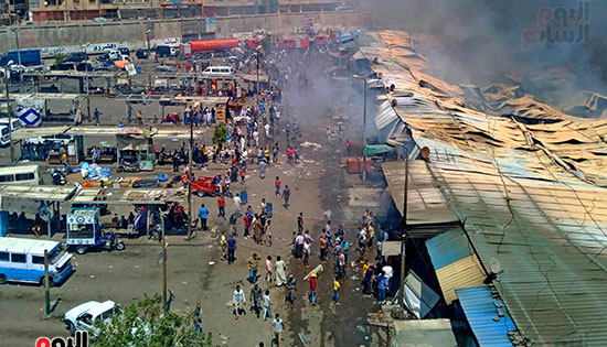 حريق سوق توشكى (1)