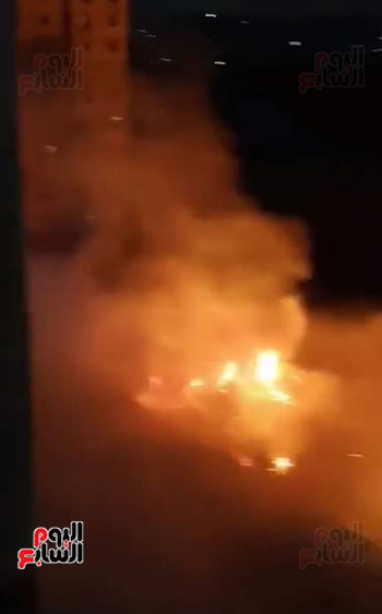 حريق بجوار كلية الزراعة (3)