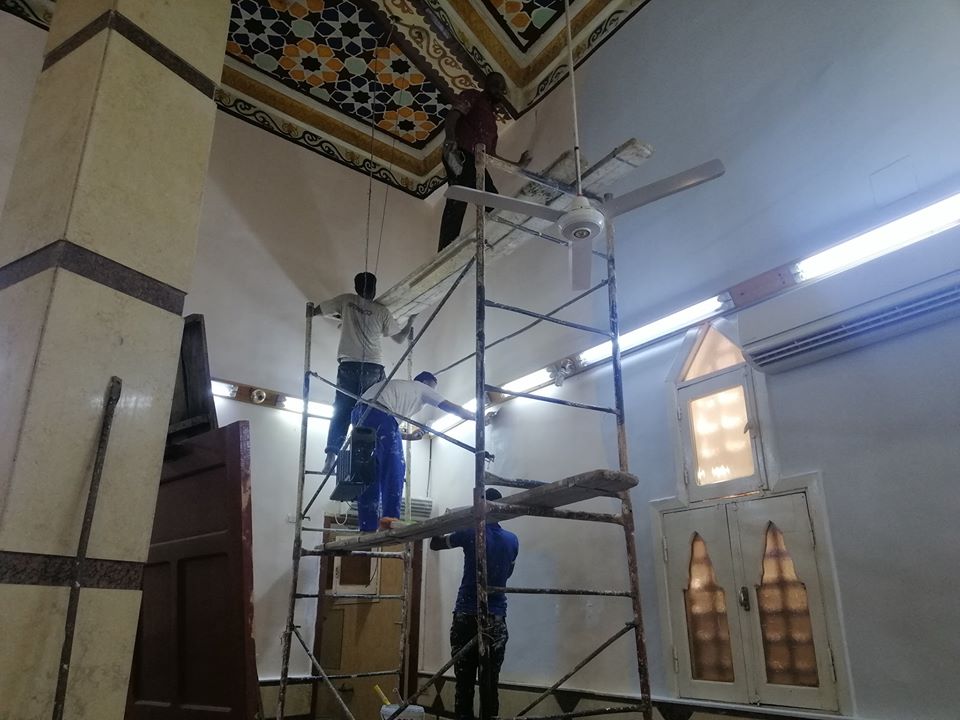 إمام مسجد صلاح الدين بمدينة الأقصر يكشف تفاصيل التجديدات خ (5)