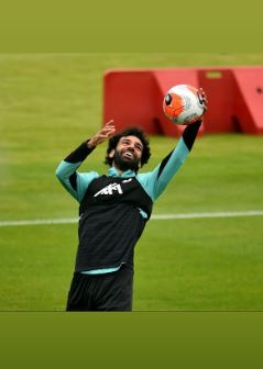 صلاح فى التدريبات