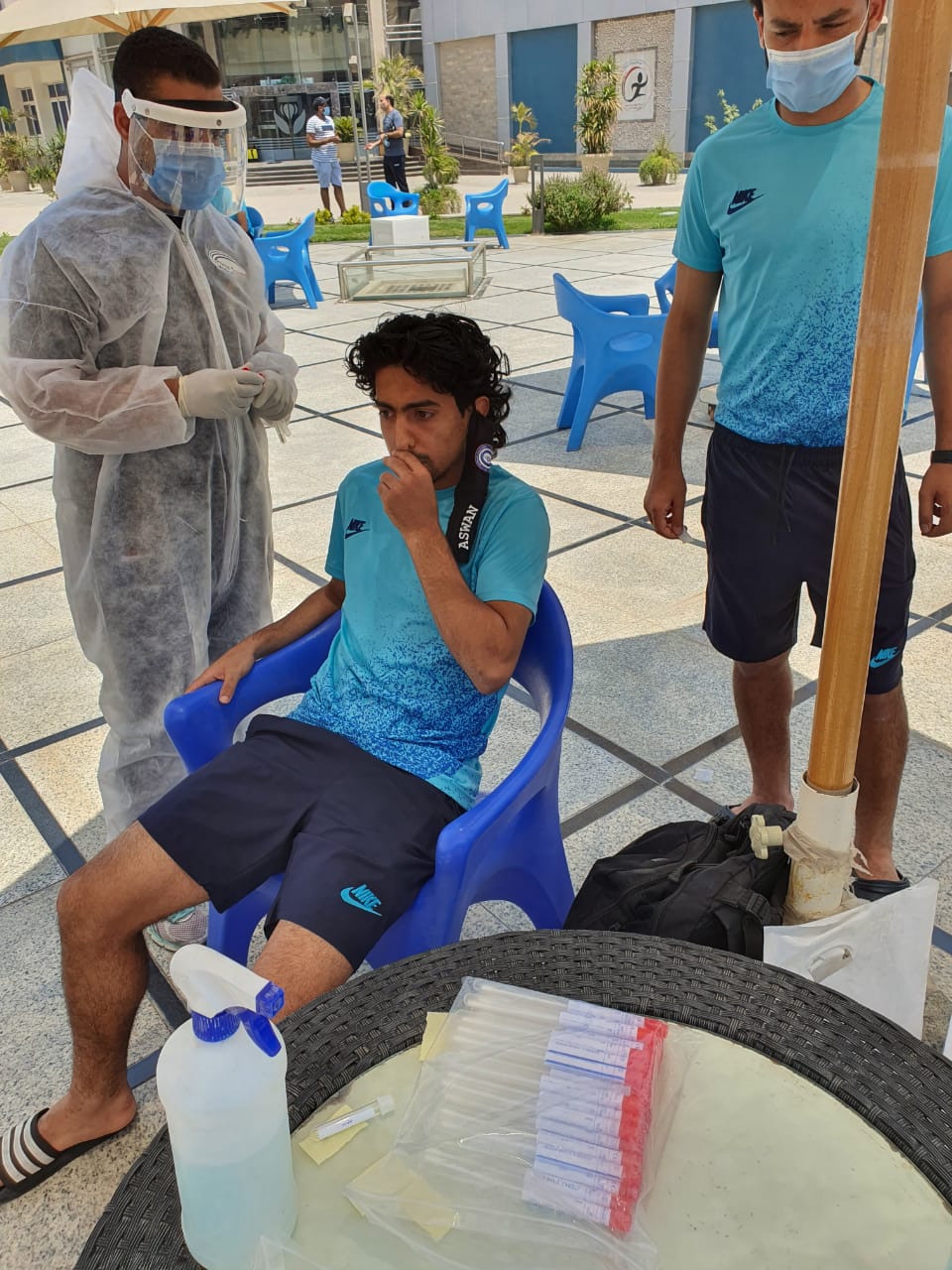 مسحة لاعبي أسوان (8)