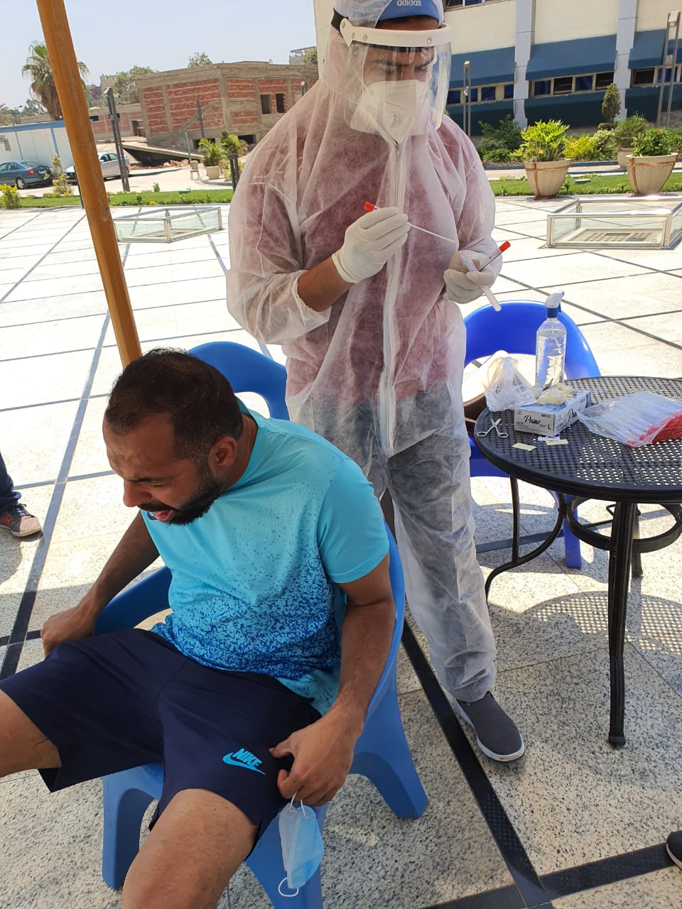 مسحة لاعبي أسوان (20)