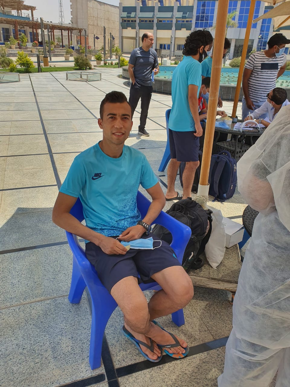 مسحة لاعبي أسوان (6)