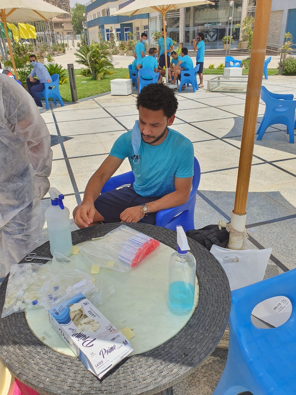 مسحة لاعبي أسوان (19)