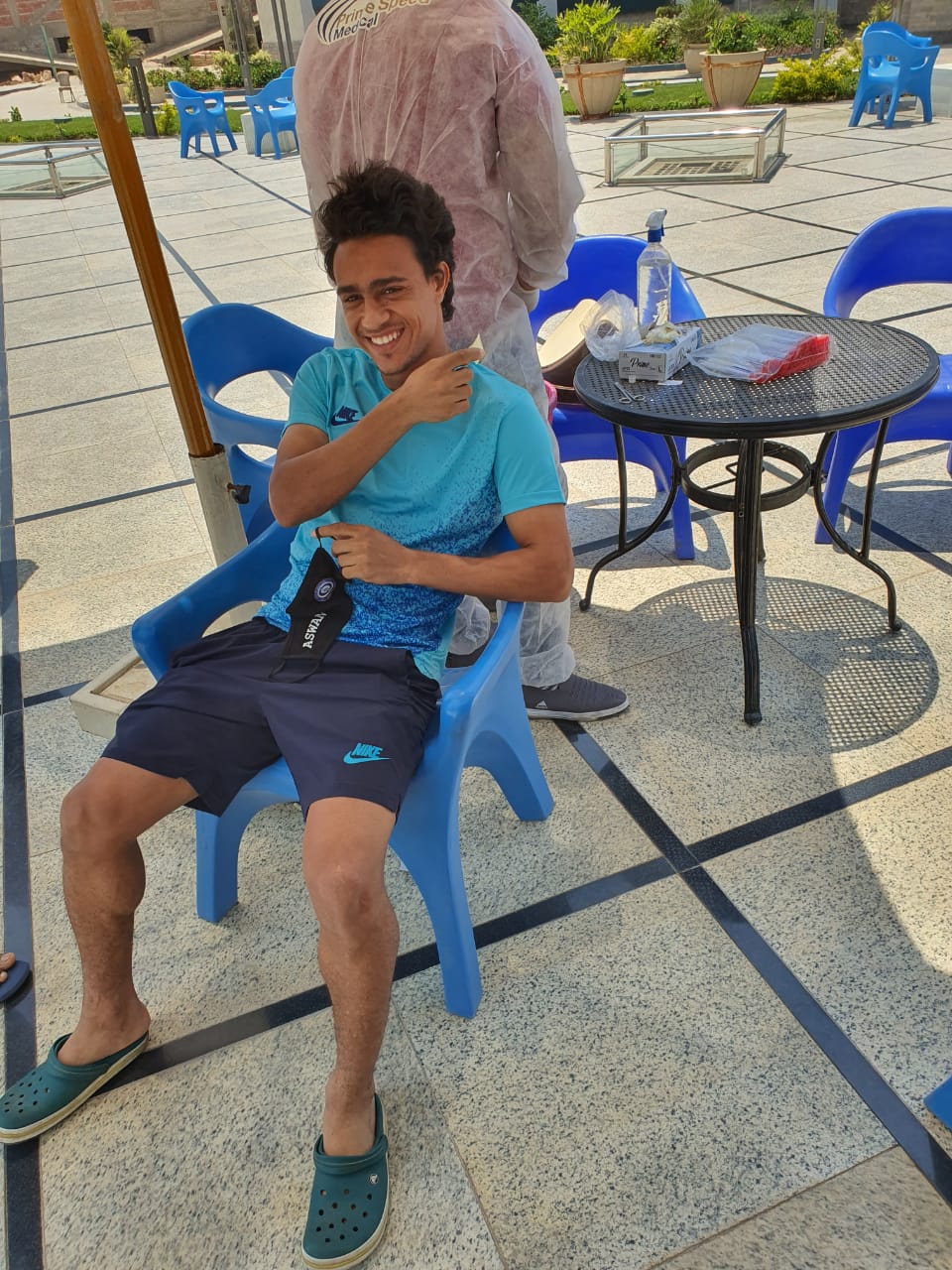 مسحة لاعبي أسوان (5)