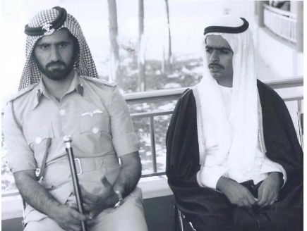 الشيخ محمد بن راشد مع الشيخ أحمد بن مبارك آل نهيان