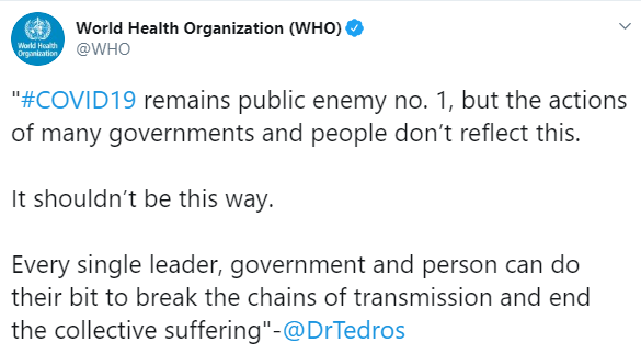 مدير منظمة الصحة العالمية