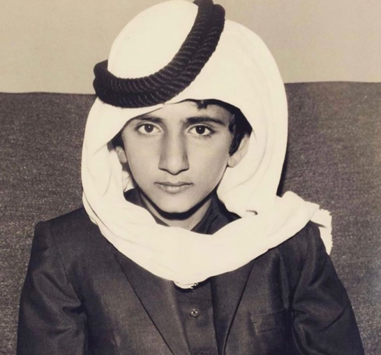 الشيخ محمد بن راشد فى طفولته