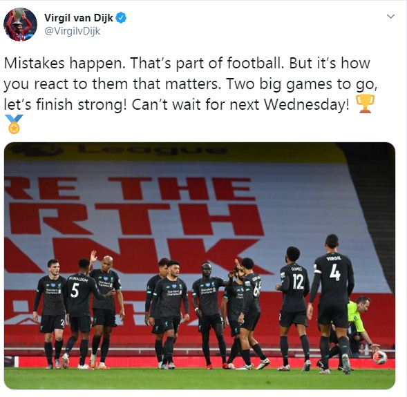 فان دايك على تويتر