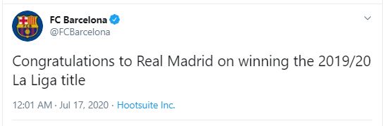برشلونة عبر تويتر