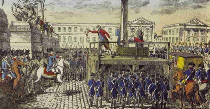 اعدام لويس السادس عشر وزوجته مارى انطوانيت