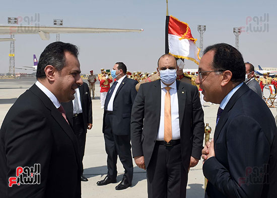 رئيس الوزراء المصرى ونظيره اليمنى