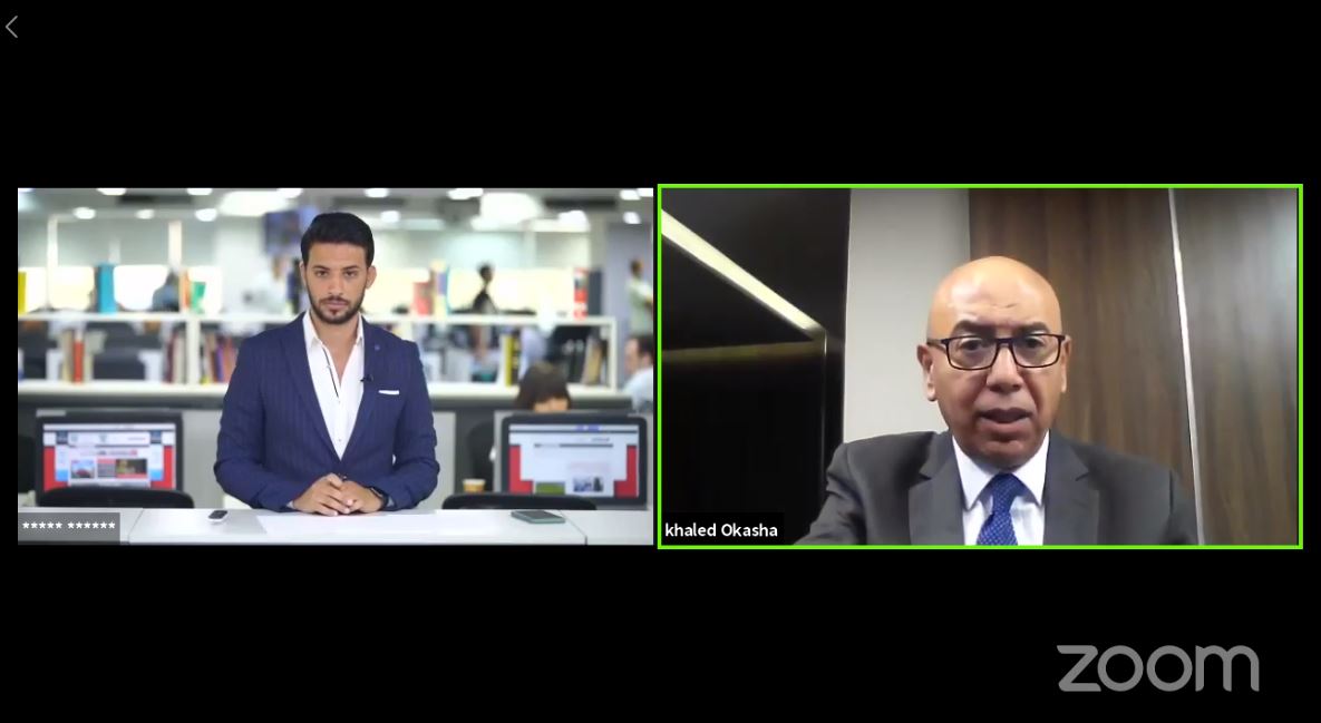 العميد خالد عكاشة خلال لقاؤه مع تلفزيون اليوم السابع