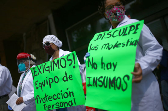 مظاهرات الاطباء فى المكسيك