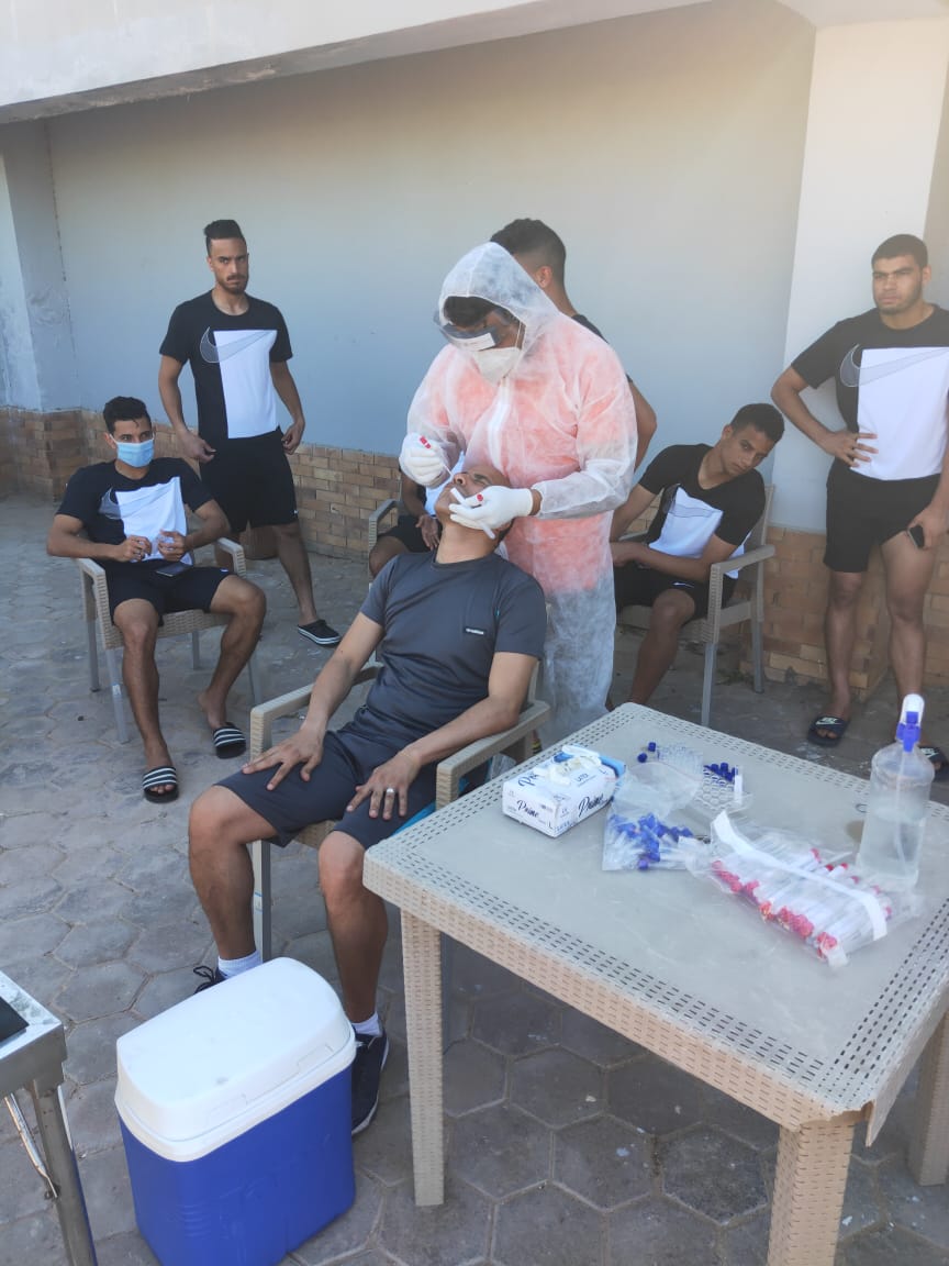 الطلائع يجرى مسحة كورونا