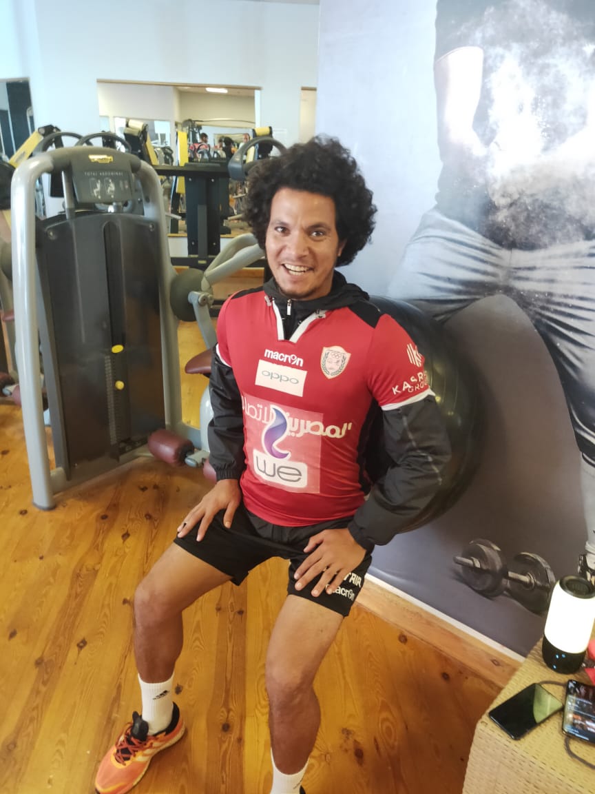 لاعبو الطلائع فى الجيم