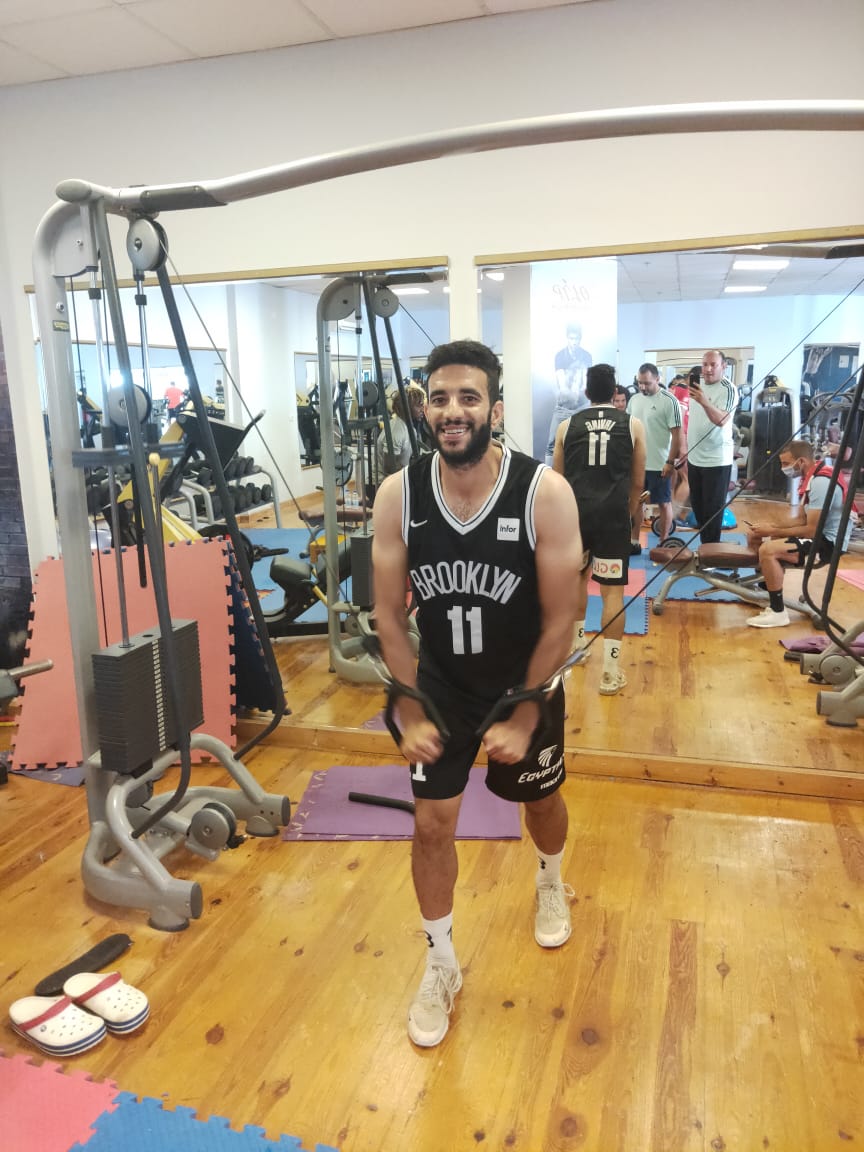 لاعبو الطلائع داخل الجيم