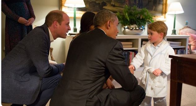 الأمير جورج مع أوباما