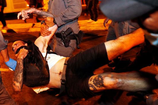 كر وفر بين الشرطة والمتظاهرين فى إسرائيل