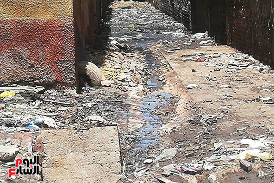 مساكن السودان بالدقى تغرق فى القمامة والصرف الصحى (8)