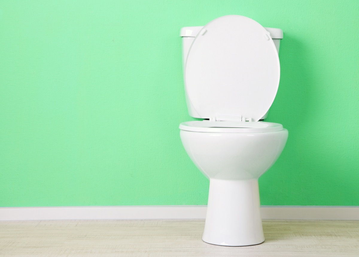toilet-against-sea-green-wall