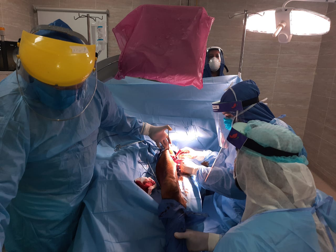 مستشفى الأقصر العام تجرى عملية جراحية لمصاب بفيروس كورونا  (2)