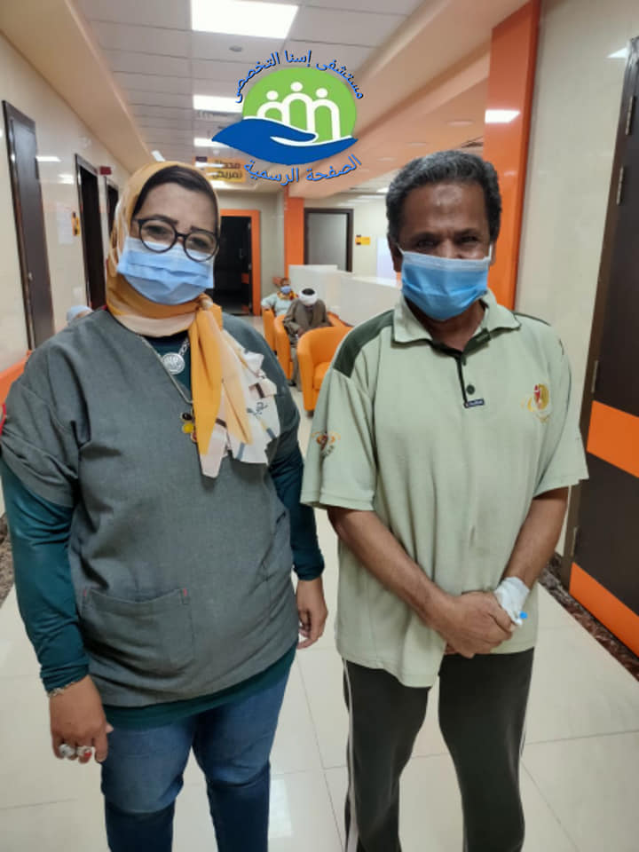مستشفى إسنا تعلن خروج آخر حالة شفاء من كورونا وغلق الأقسام الداخلية (1)