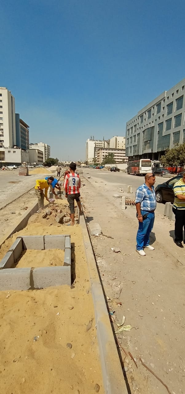 أعمال تطوير شوارع مدينة نصر (4)