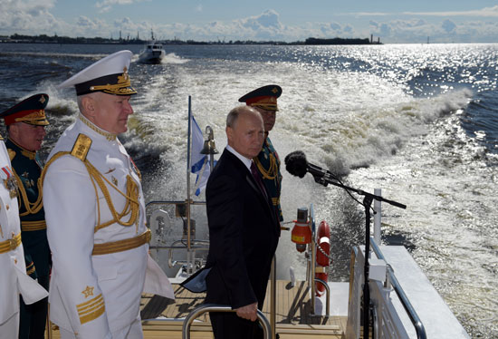 كلمة بوتين في عيد الاسطول البحري
