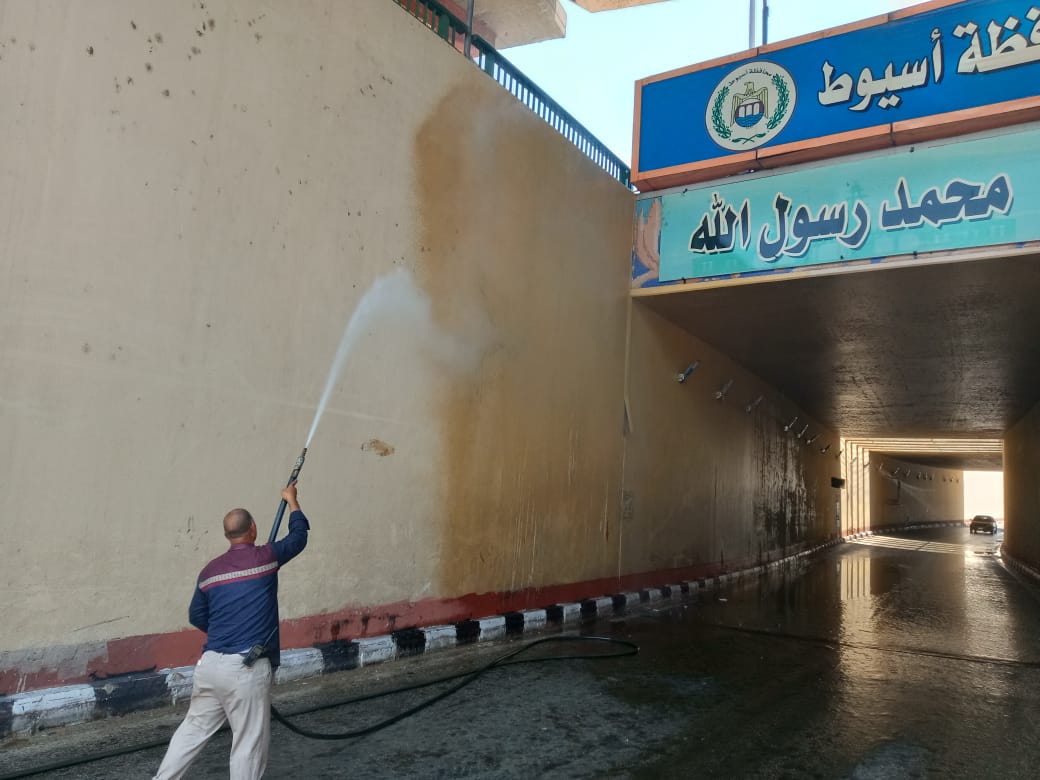 حملة نظافة بمدينة أسيوط (9)