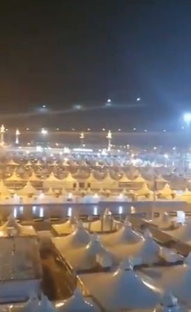 امطار على منى فجر اليوم