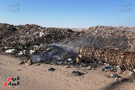 القمامة تحاصر مجمع مدارس الحما (2)