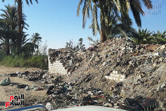 القمامة تحاصر مجمع مدارس الحما (4)