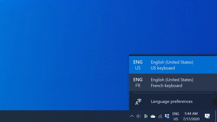 تغيير لغة لوحة المفاتيح على نظام Windows 10  (1)