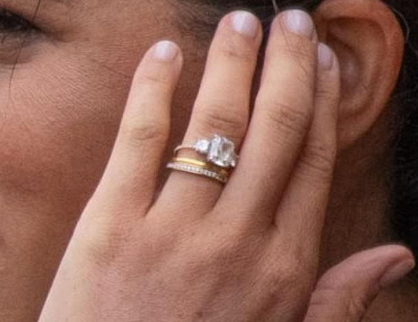 خاتم زفاف ميجان بعد التعديل