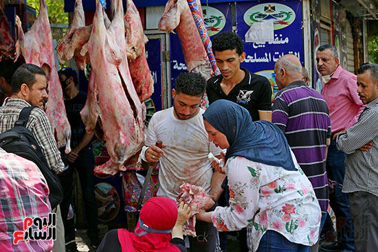 اقبال المواطنين على شراء اللحوم