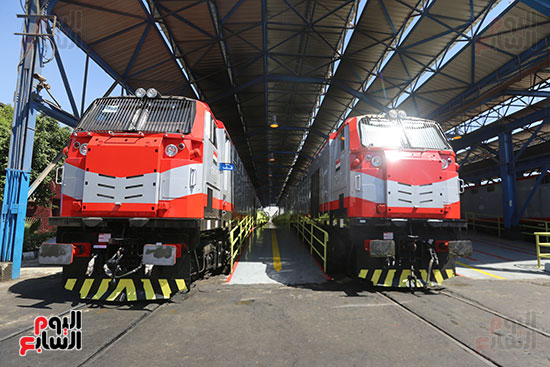 القطارات الروسية الجديدة بمحطة مصر