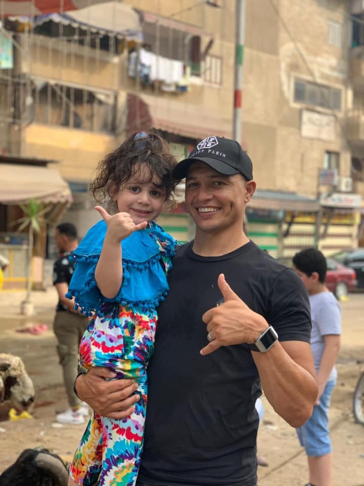 حمادة طلبه مع ابنته حمادة طلبه مع ابنته