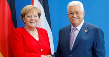 الرئيس الفلسطينى والمستشارة الألمانية